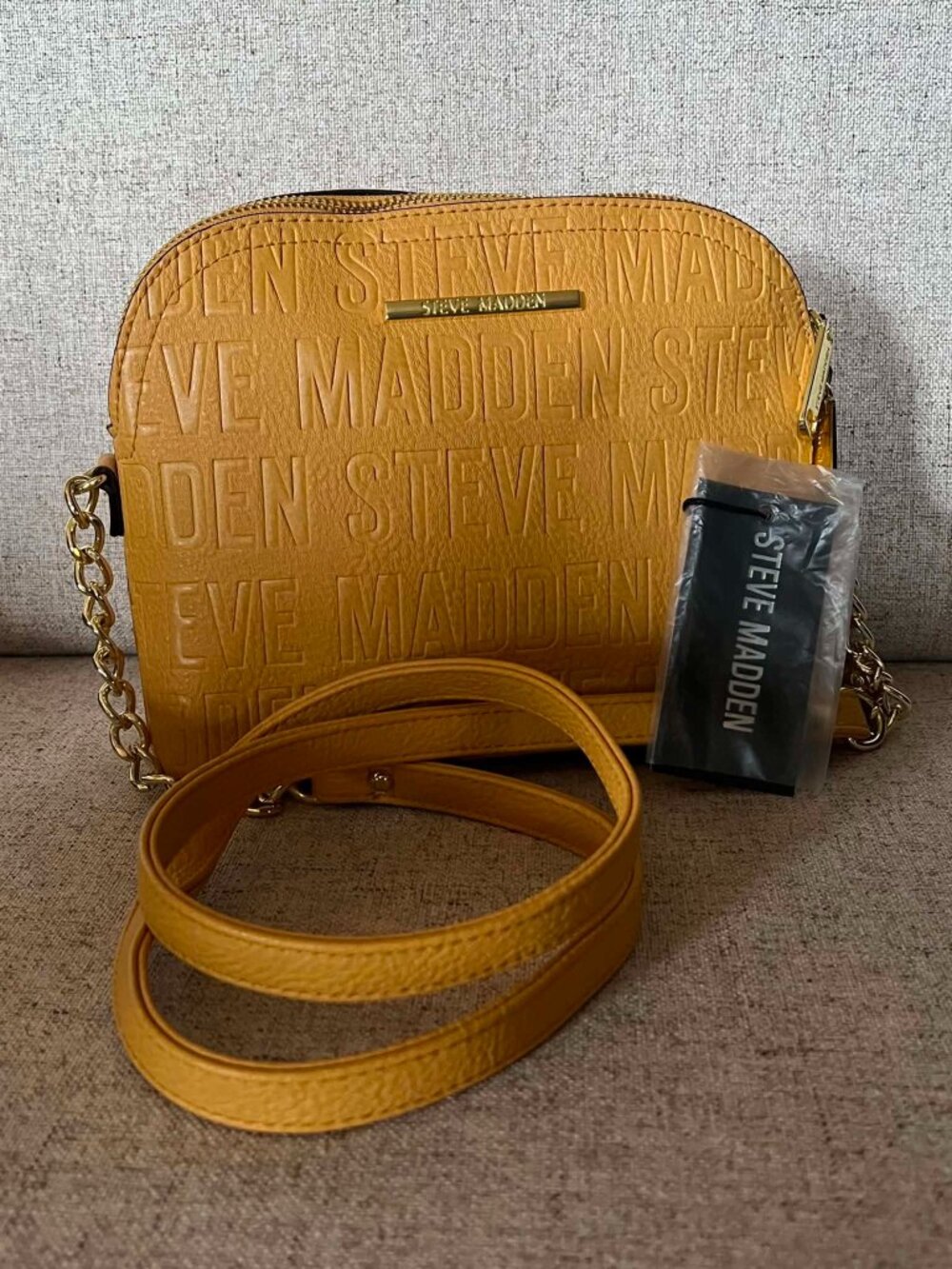 NWT Steve Madden Bmarilyn Crossbody Bag Mustard Yellow